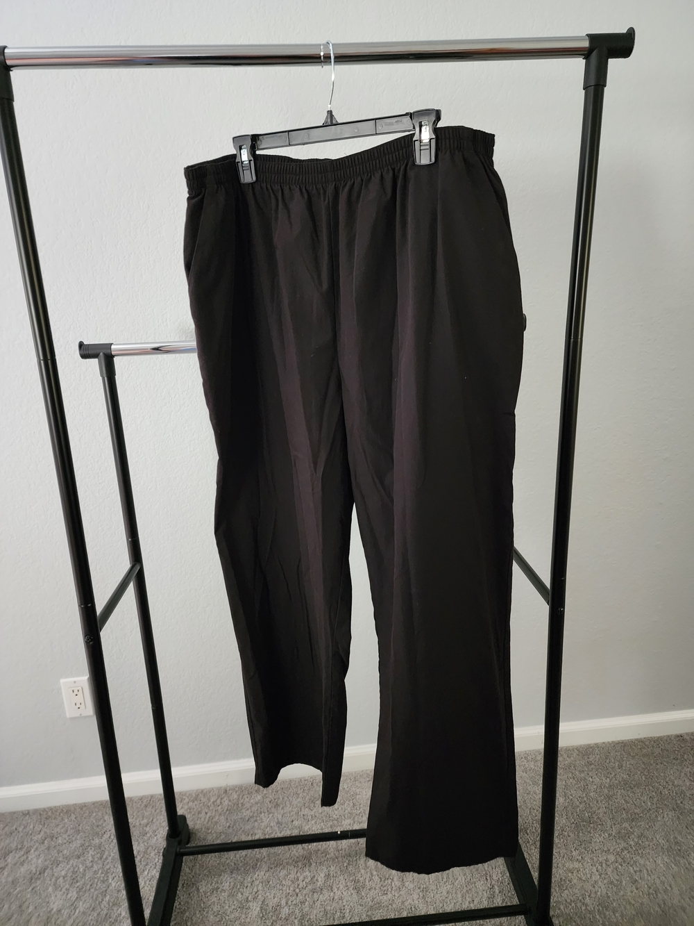 SB Scrubs Black Elastic-Waist  Pants